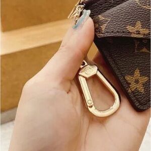 Brown LV Monogram Keychain Wallet